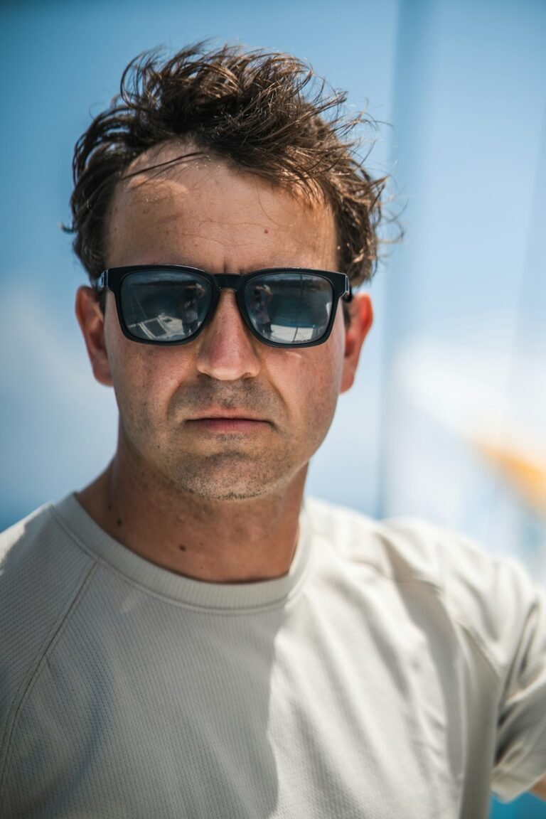 Man wearing sunglasses in a lifestyle portrait