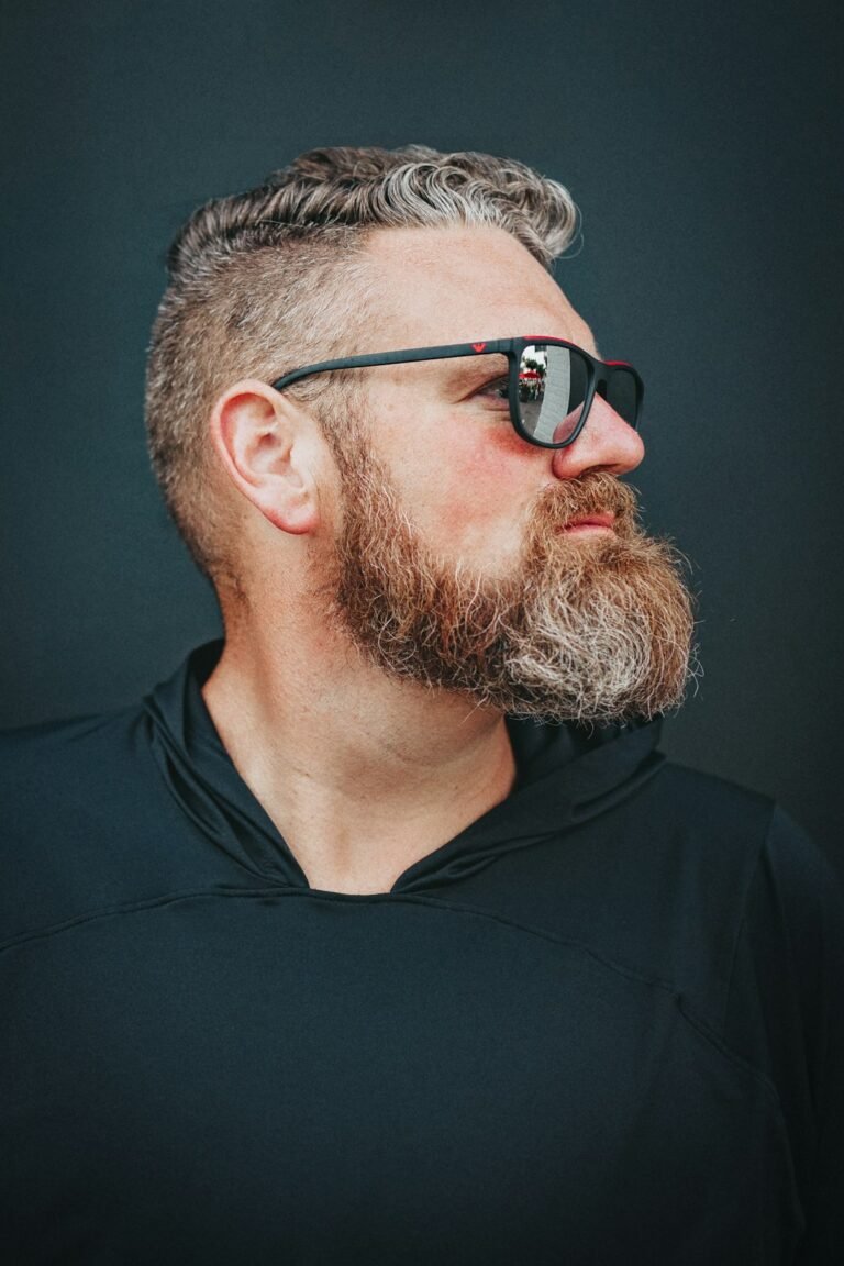 Man wearing sunglasses in a lifestyle portrait